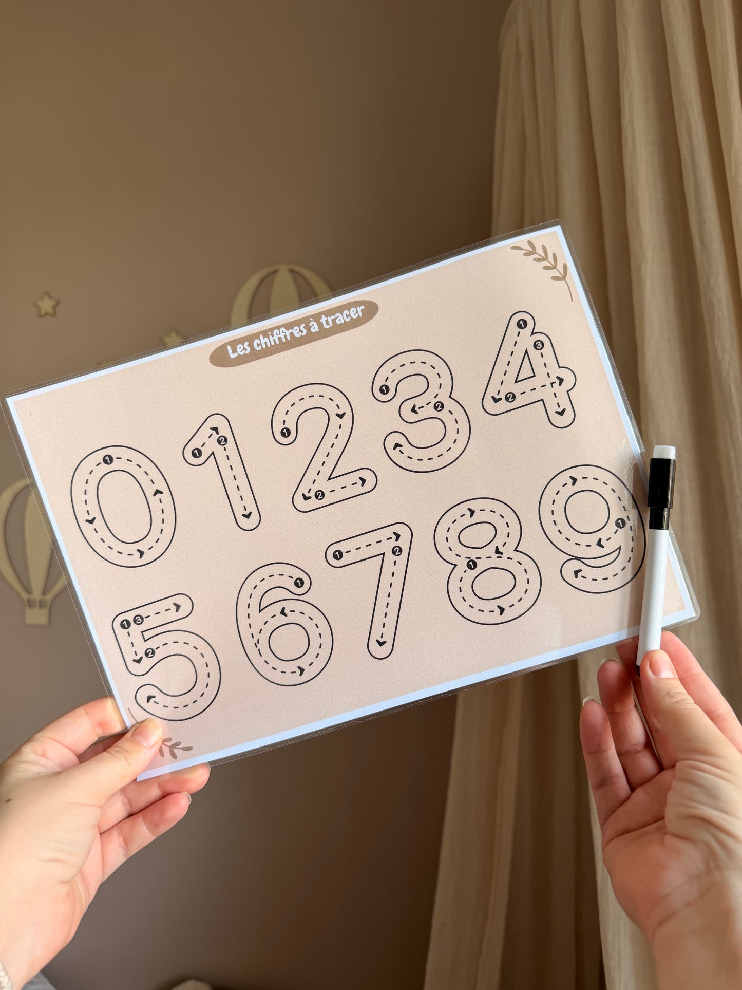 Support | Les chiffres à tracer