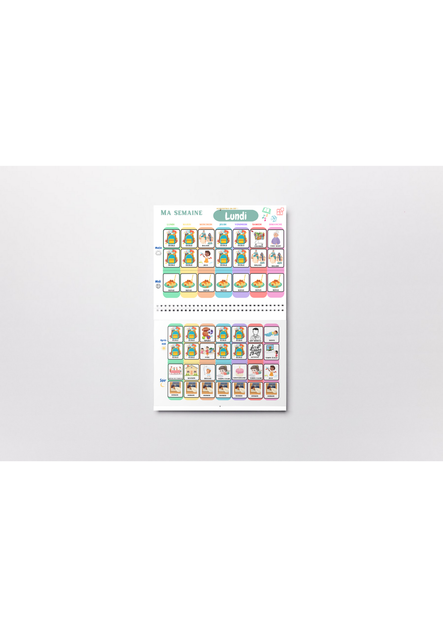 Semainier pour enfant