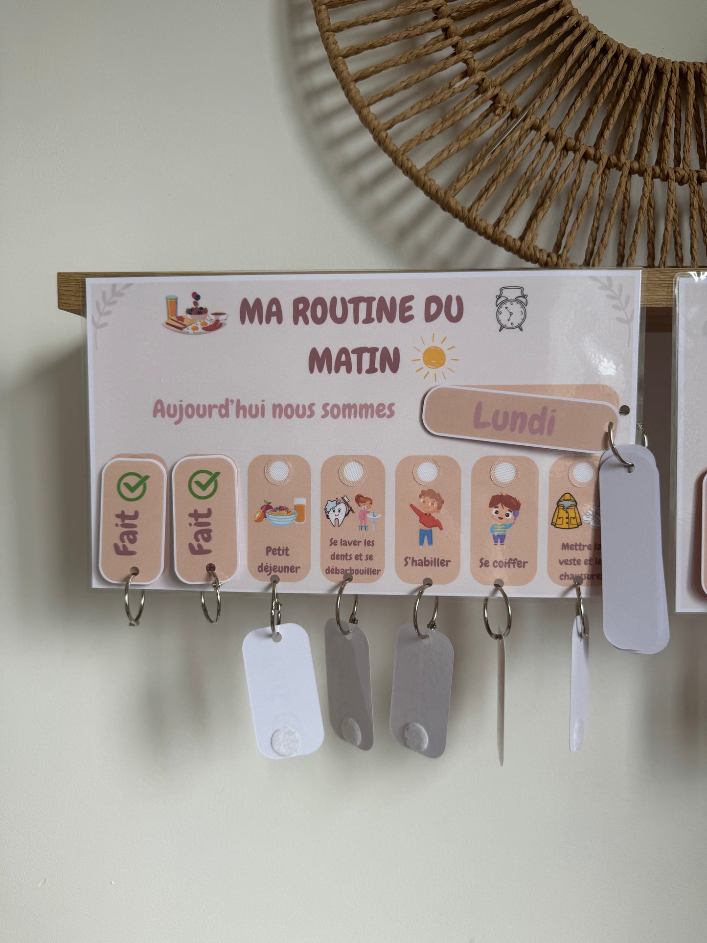 Support routine matin et soir