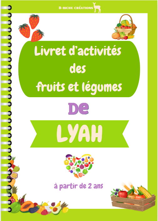 Livret d'activités Des fruits et légumes