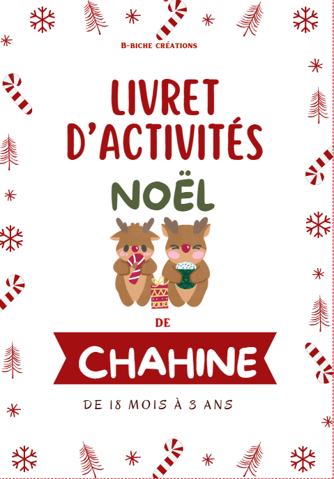 Livret d'activités de Noel 18 mois à 3 ans